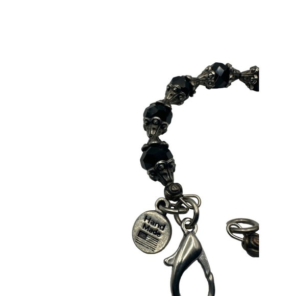 Chubby Chico Charms Gemstone Bracelet Black and Silver - Picture 4 of 5